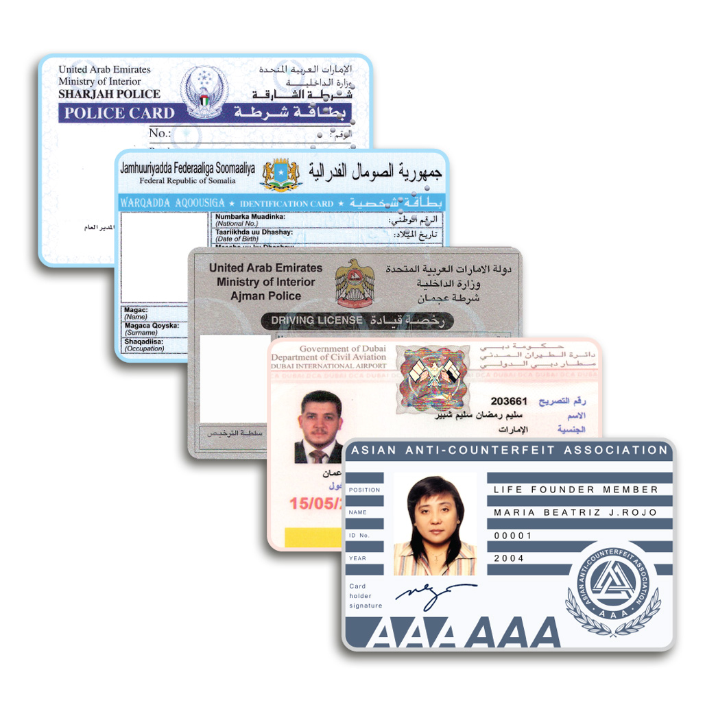 LICENSE CARDS